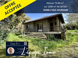 maison-villa à la vente -   32600  L'ISLE-JOURDAIN, surface 84,3 m2 vente maison-villa - APR685960